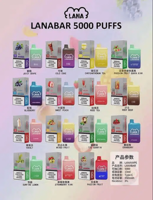 LANA bar 5000 puffs
