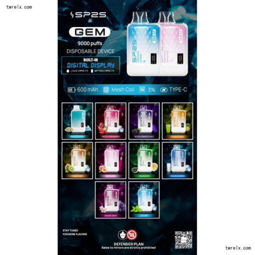 sp2s gem 9000 puffs