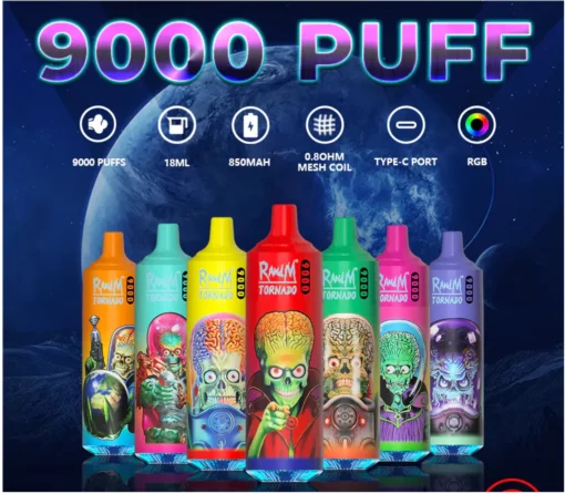 Rick-And-Morty-Tornado-9000-Puffs-Disposable-Vape
